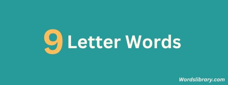 9 Letter Words Finder, Solver & Unscrambler