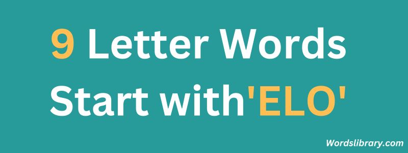 5 letter words beginning with elo