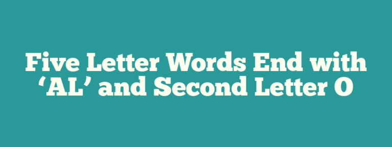 5 letter words that end with abot