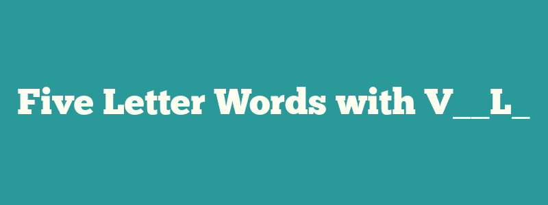Five Letter Words with V__L_
